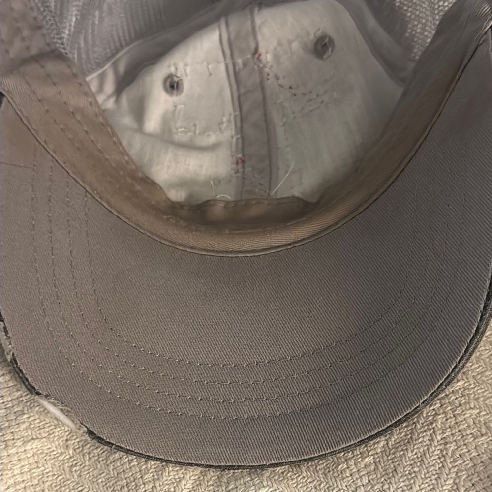 Gray Baseball Cap with T Logo - Picture 4 of 5